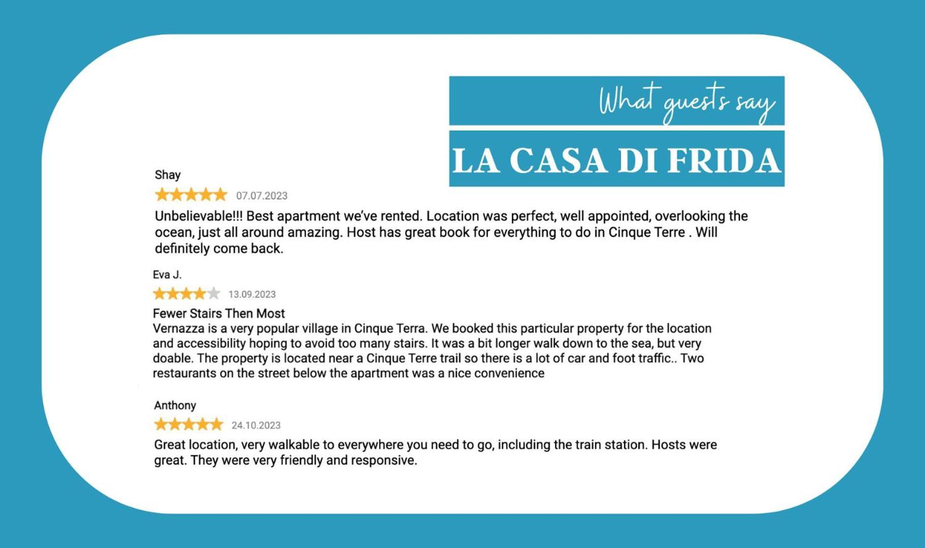 La Casa Di Frida Apartment Vernazza Bagian luar foto